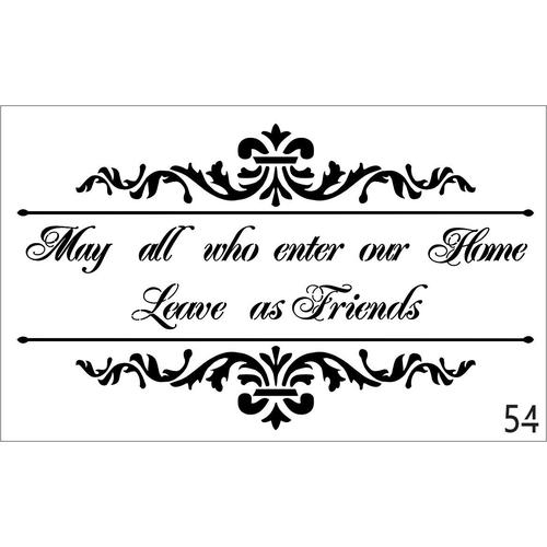 May All Who Enter Stencil – Granny B's Old Fashioned Paint