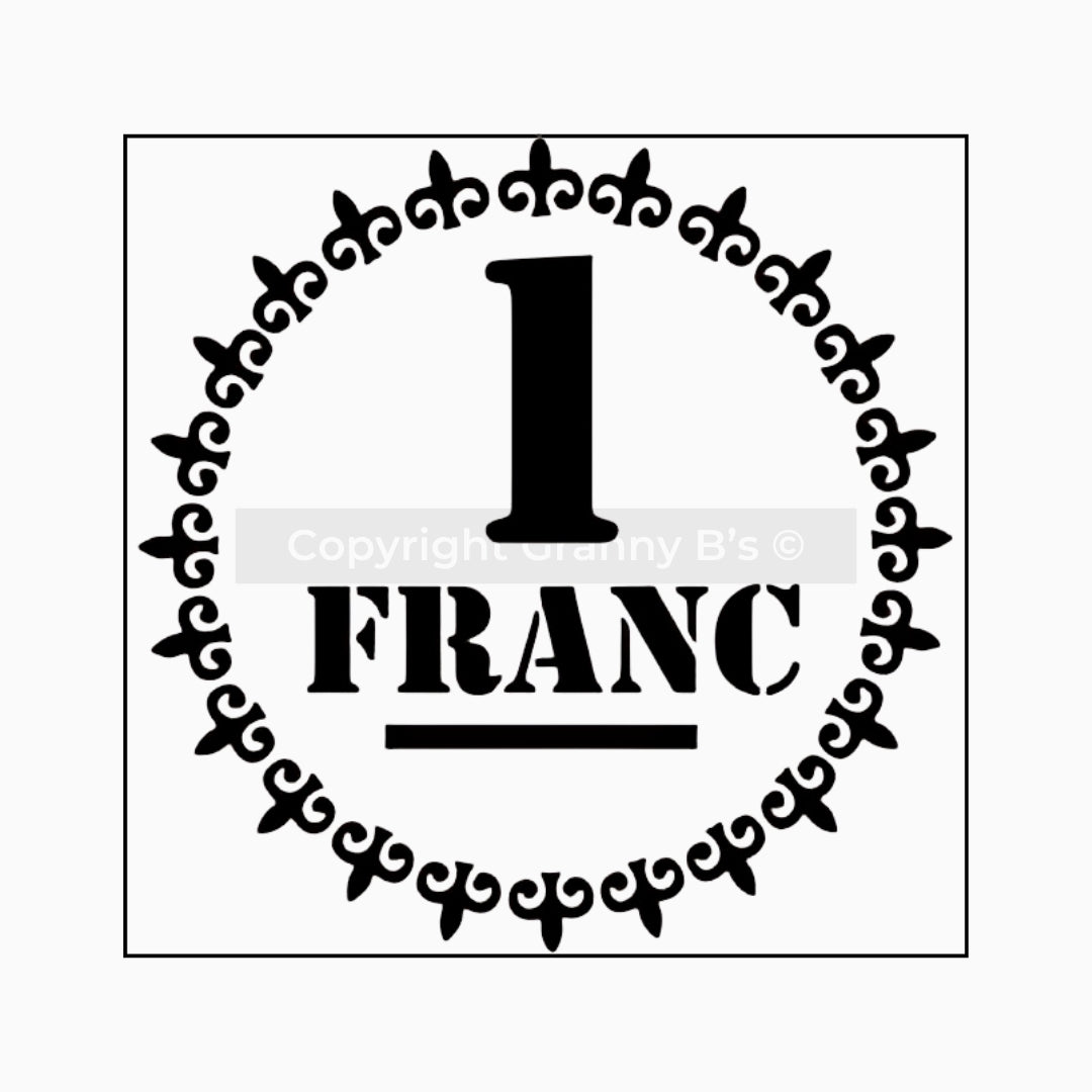 French Franc Stencil