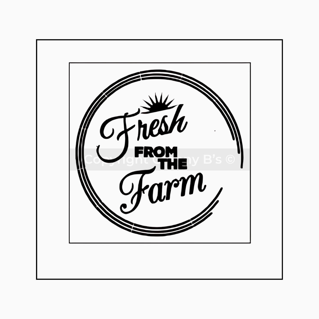 Fresh From the Farm Stencil