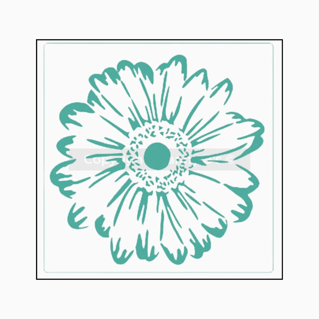 Gerbera Floral- Stencil