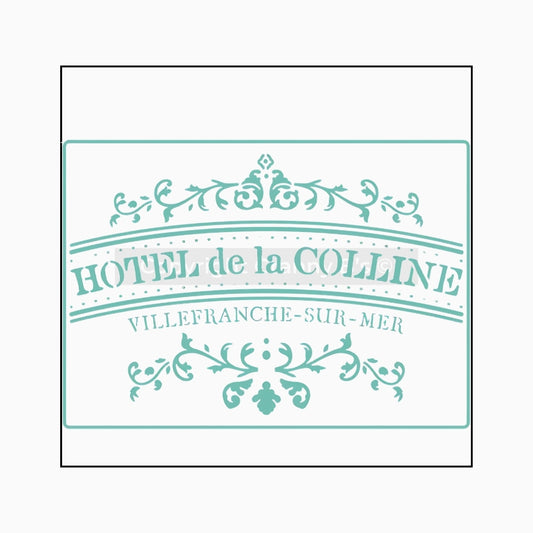 Hotel de la Colline -Stencil