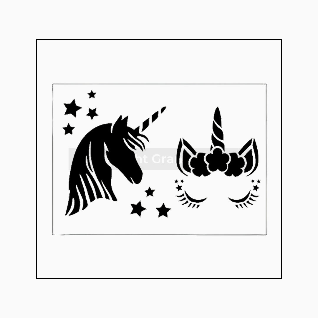 Unicorn Stencil - Mylar