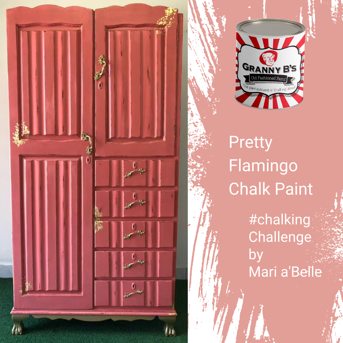 Chalkpaint | Granny B's | Pretty Flamingo (Coral Pink) – Granny B's Old ...